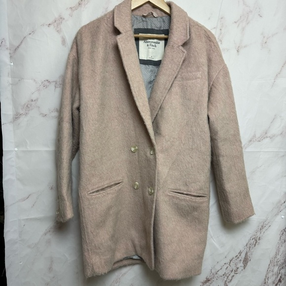 Abercrombie & Fitch Double Breasted Teddy Coat - Picture 1 of 6